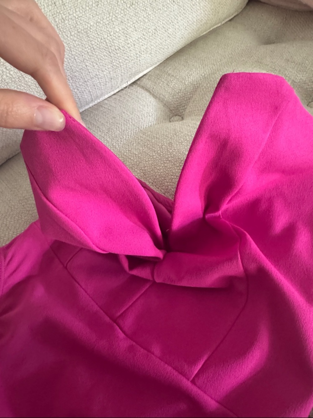 Brand new magenta rose pink strapless body suit - Picture 3 of 8